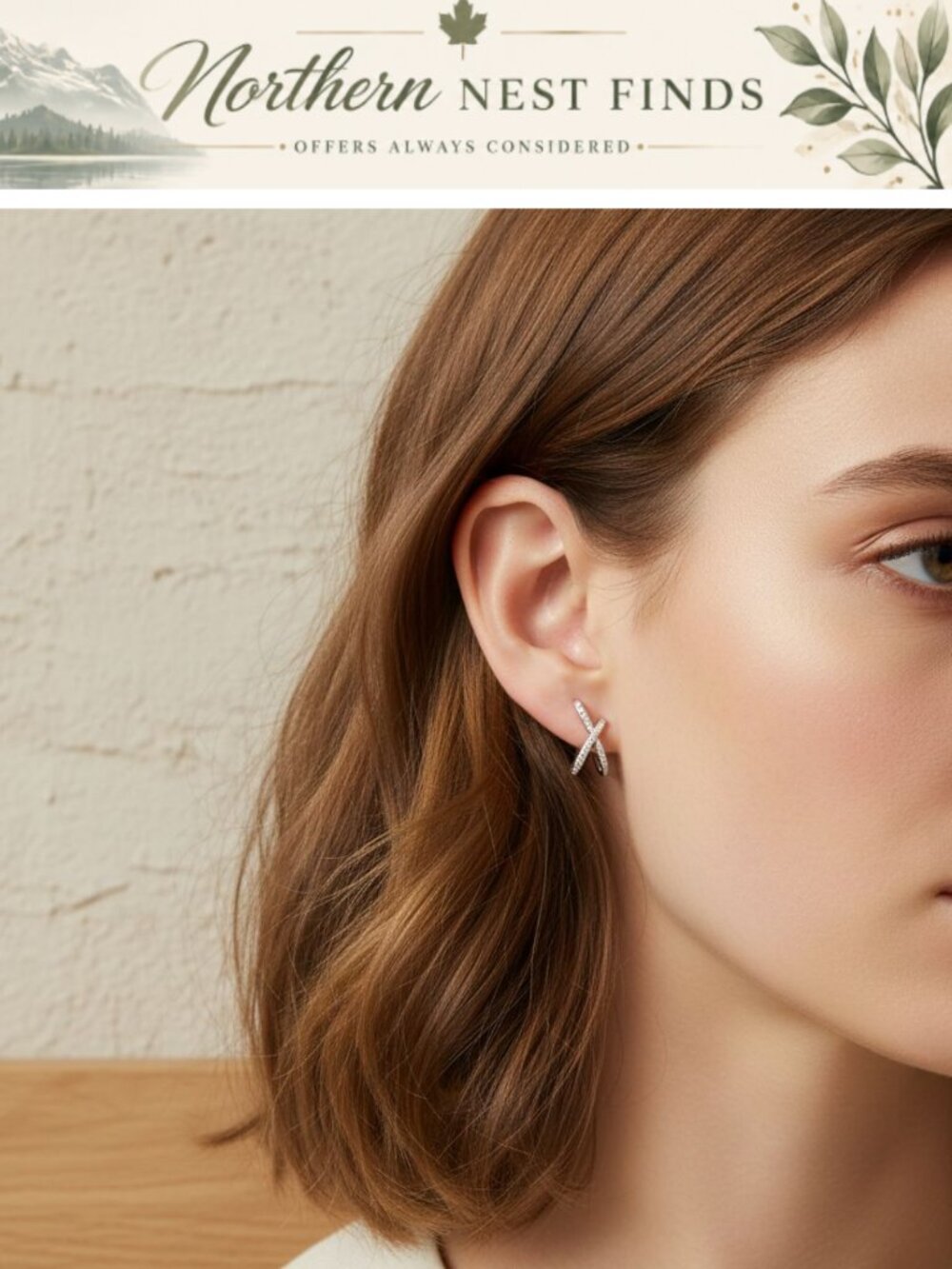 Sterling Silver Post Stud Earrings Hypoallergenic Cubic Zirconia Minimalist